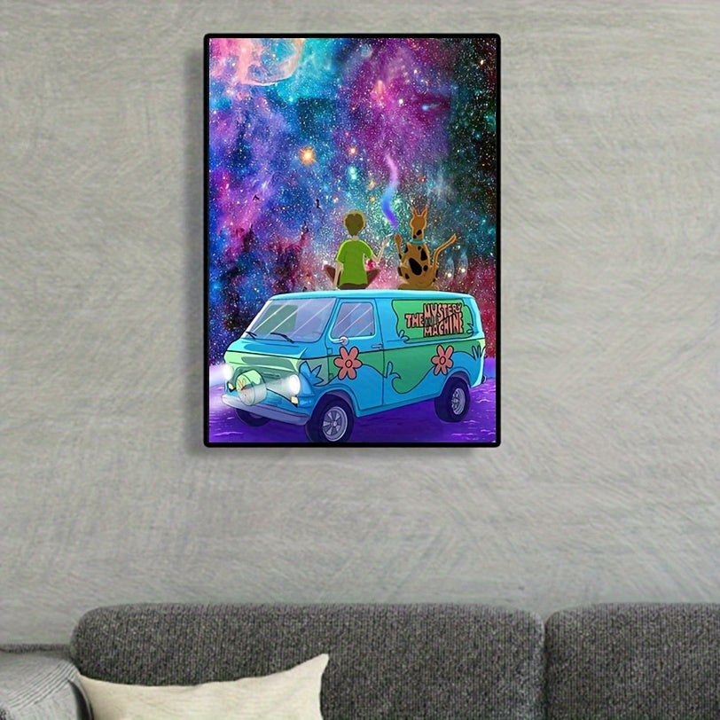 Cartoon Car Pattern Canvas Painting Poster Print Home Wall Decoration Art