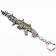 Mini Metal Keychain Pendant Standard Light Machine Gun Model Collectible