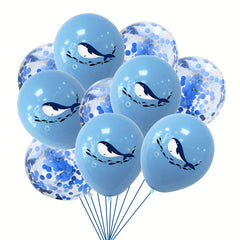 10pcs Whale Decoration Balloons for Ocean Party