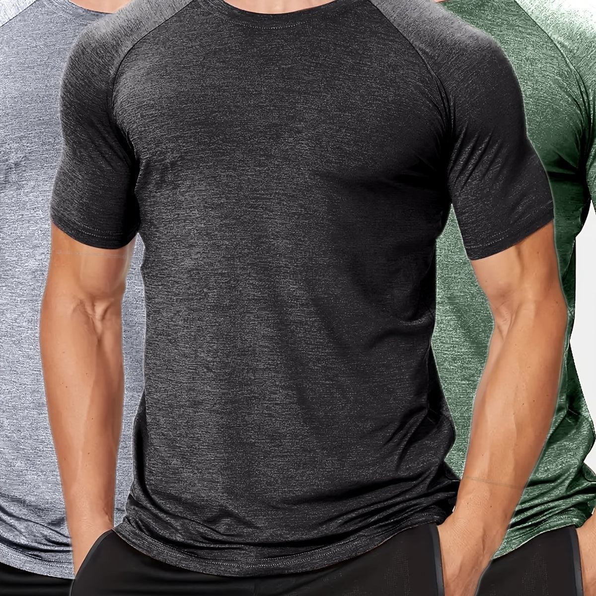 Men's Stretch Quick Dry Fitness T-shirt Summer Gift
