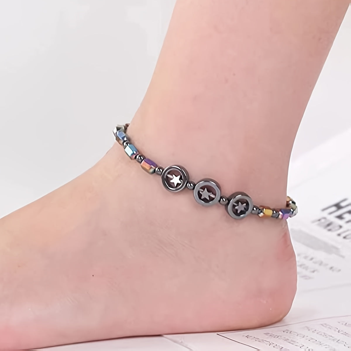Colorful Magnetic Beads Anklet Bohemian Beach Accessory