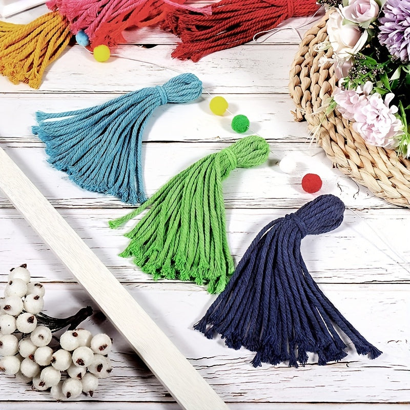 1pc Colorful Rainbow Tassel Garland Pompom Garland Bohemian Tassel Garland