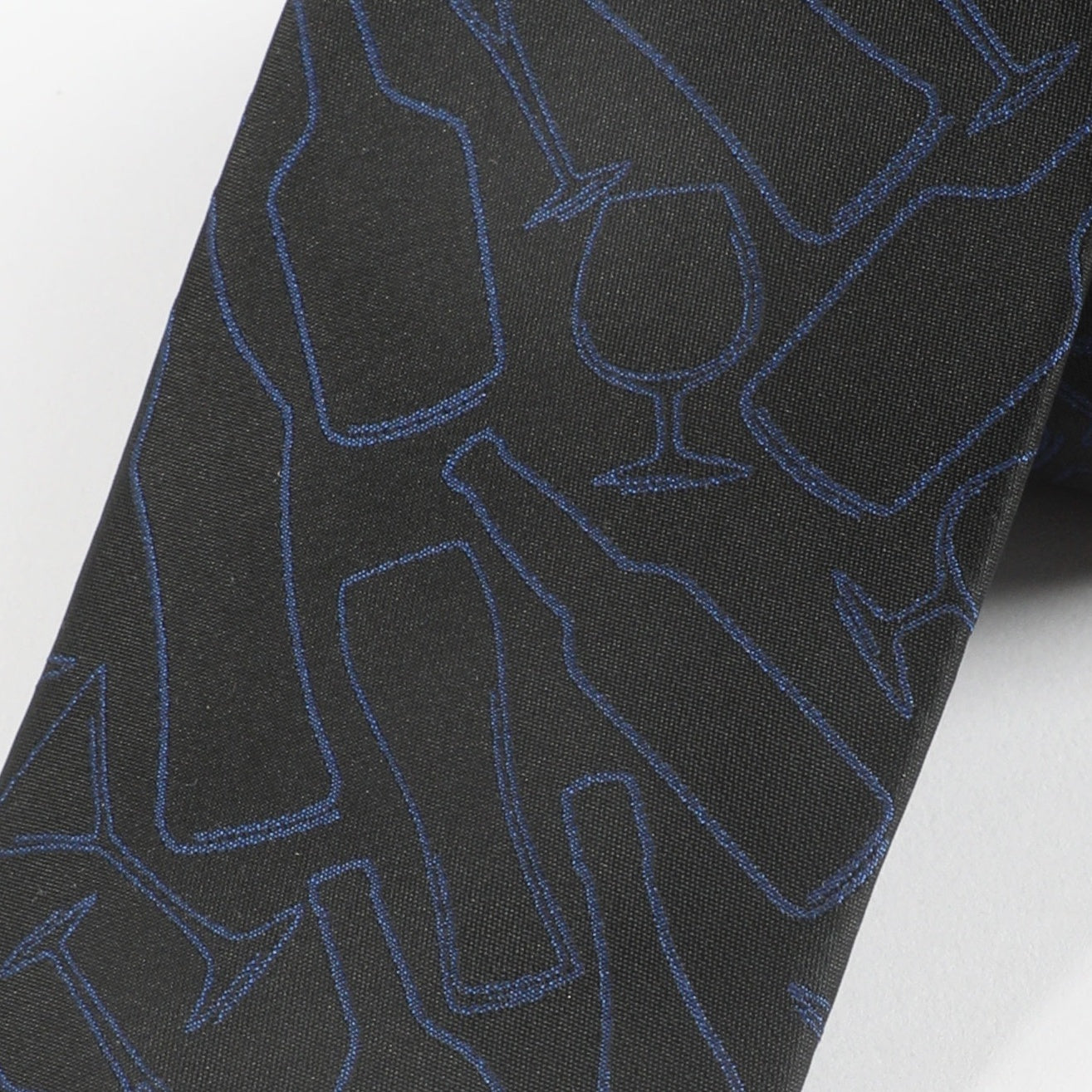 Men's Business Wine Glass Bottle Pattern Tie