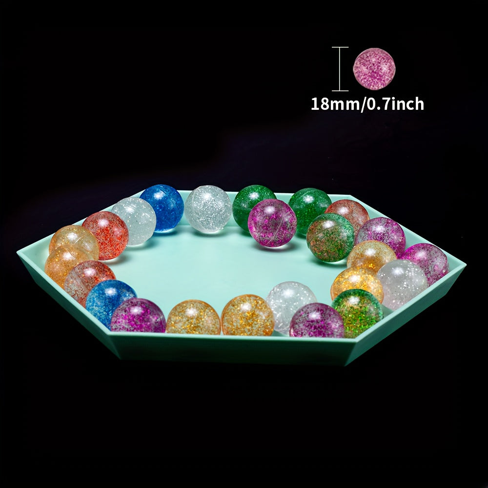 20pcs 19mm Rubber Bouncy Balls for Kids Sports Games Toy Balls
