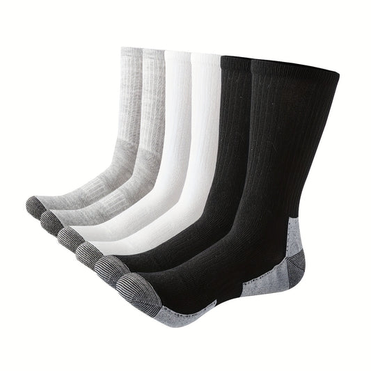 ACEFINE Men's Mid calf Socks Outdoor Sports Sweat absorbent Socks