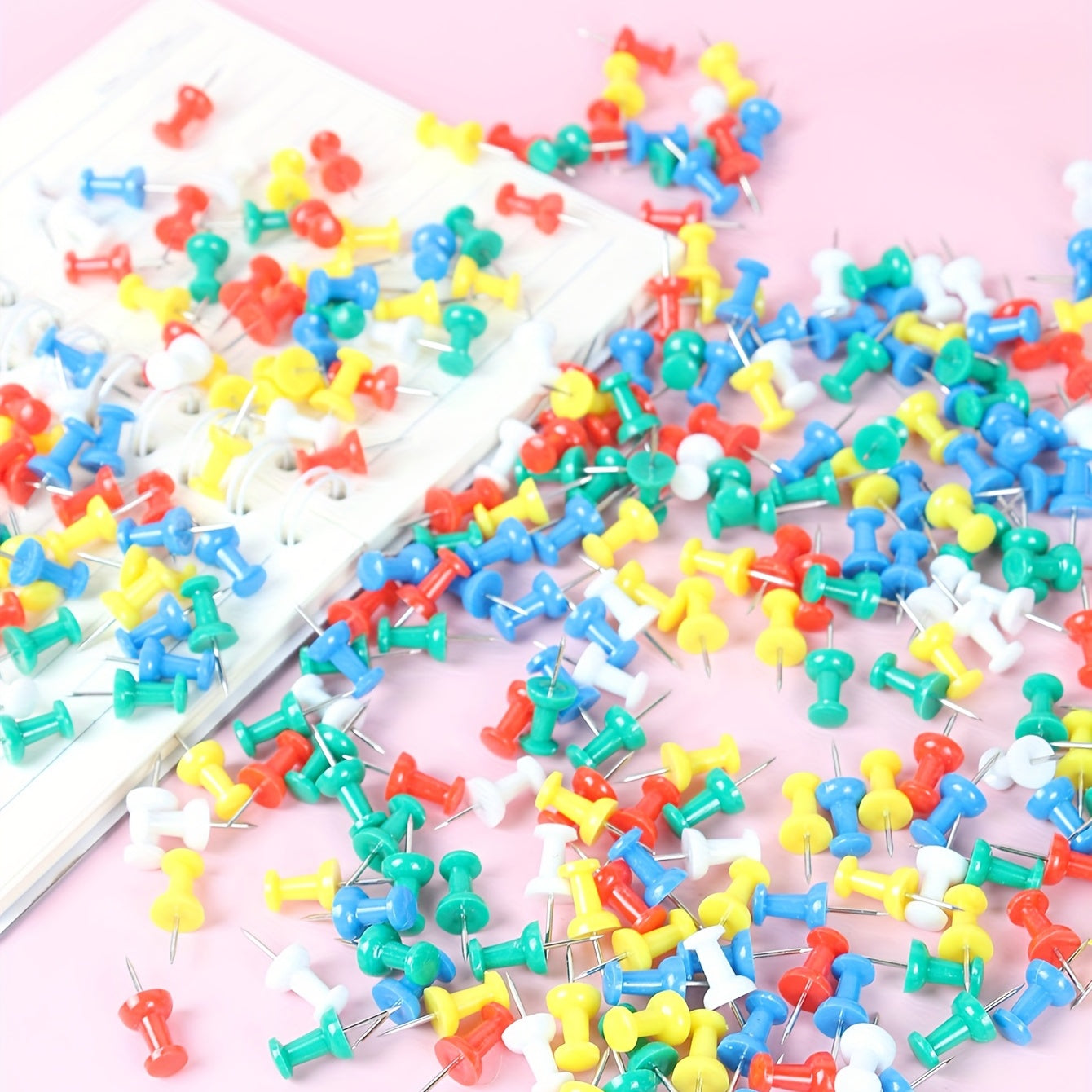40pcs Mixed Round Push Pins for Students