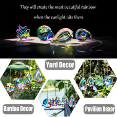Rainbow Maker Glass Prism Suncatcher for Window Pendant Balcony Wedding