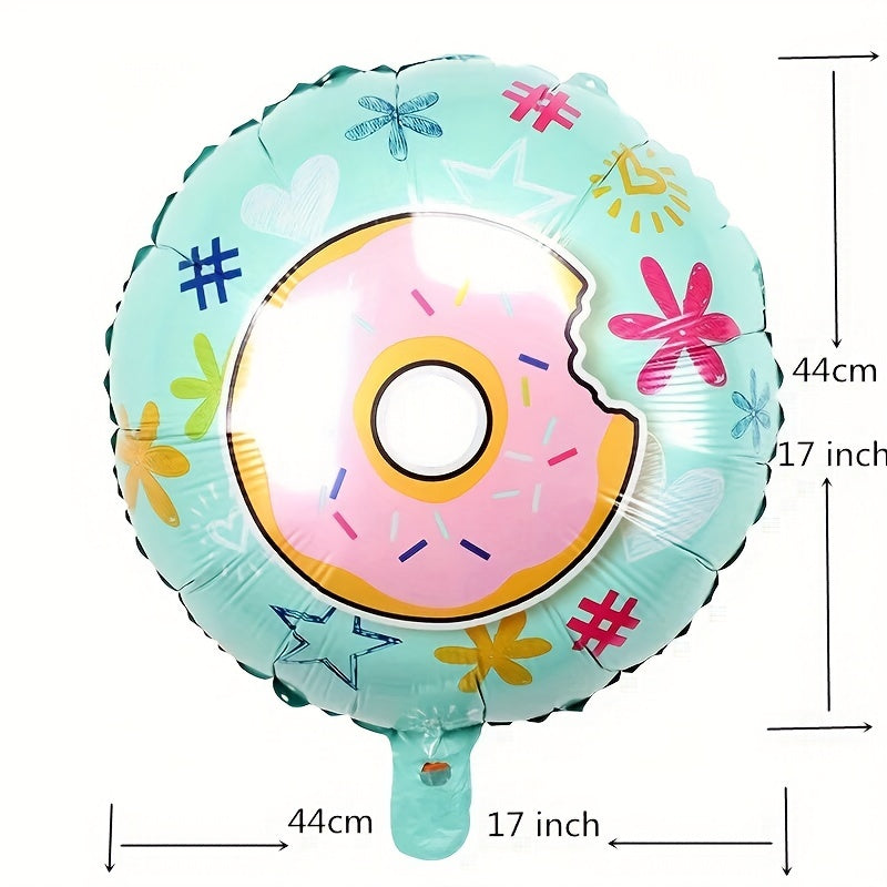 5pcs Donut Shaped Balloon Cartoon Birthday Balloon
