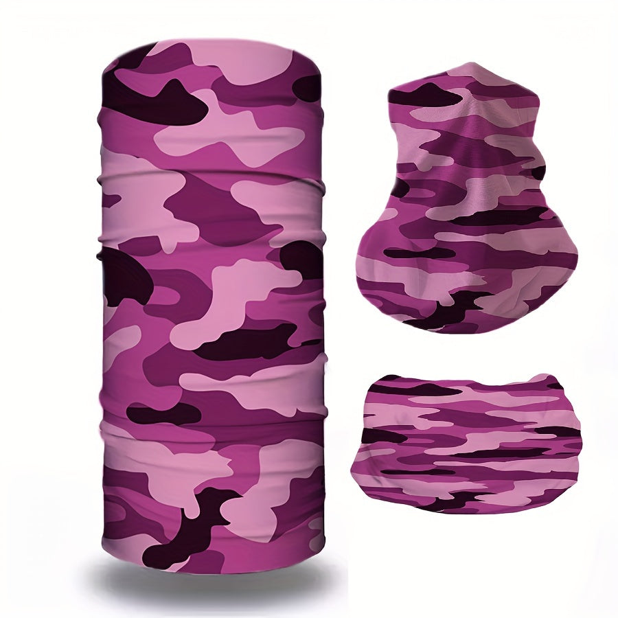4 Pack Sunscreen Neck Cover Face Mask for Outdoor Cycling Camo Half Face Cover