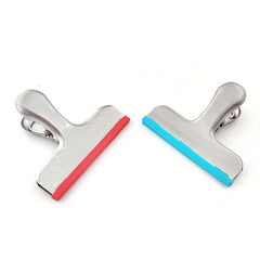 Stainless Steel Silicone Sealing Clip Ticket Clip Non-slip Strip