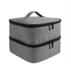 Double Layer Cosmetic Bag Nail Polish Essential Storage Makeup Organizer