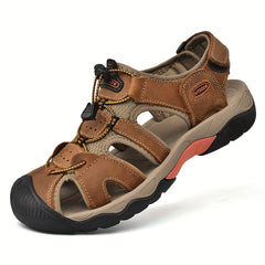 Men's Closed Toe Anti Collision Sandals Summer Beach Shoes