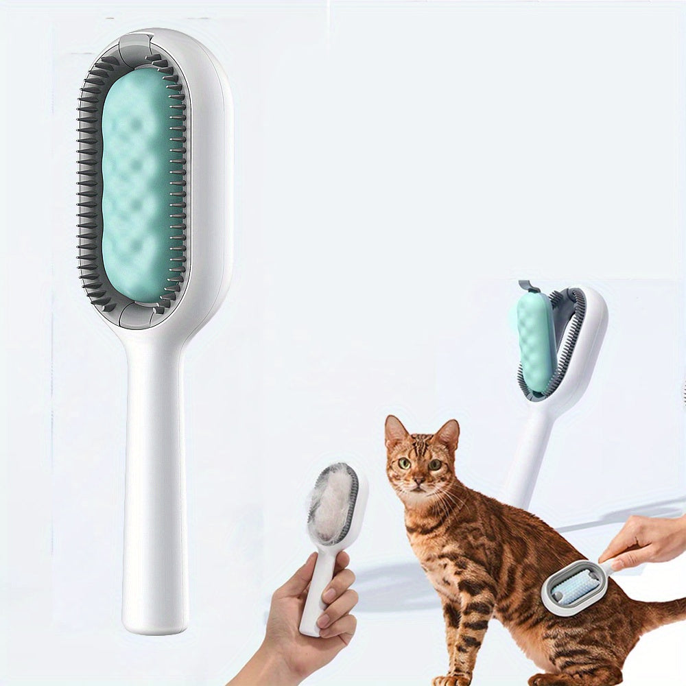 3-In-1 Cat Brushes: Grooming, Massager, Shedding Fur Remover