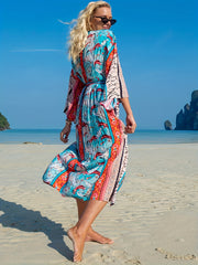  Tribal Print Long Sleeve Cardigan