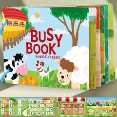 Educational Learning Busy Sticker Book for Kids Ages 3