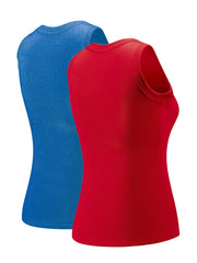 Women's Ribbed Sleeveless Tank Top for Summer Workout