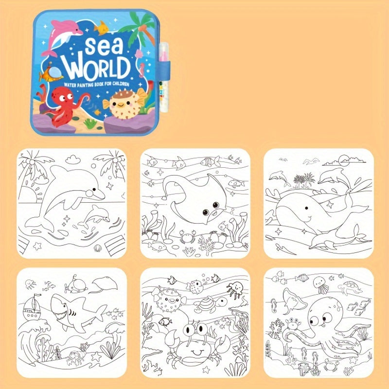 Foldable Magic Water Painting Book & Pen Set