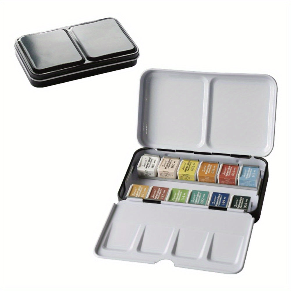 12 24 36 48 Colors Solid Watercolor Paints Set With Paintbrush