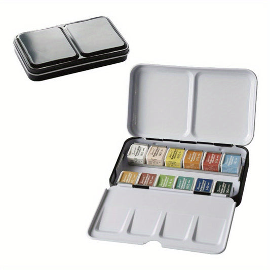 12 24 36 48 Colors Solid Watercolor Paints Set With Paintbrush