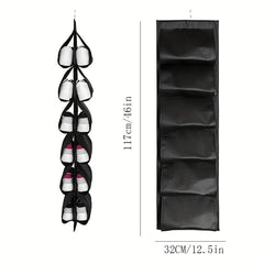 Hanging Double-side Shoe Storage Bag with Grids Durable Shoe Storage Pockets