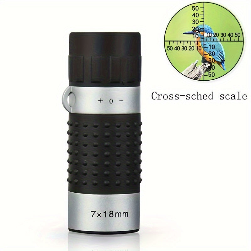 7x18 Golf Monocular Distance Meter Range Finder Pocket Scope