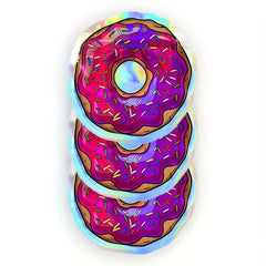 10pcs 3D Donut Mylar Bags, Candy Ziplock Smell Proof Waterproof Bags