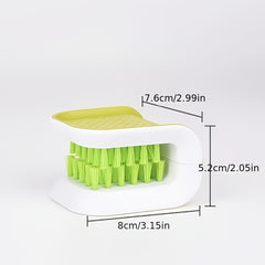 2pcs Double Sided Utensil Brushes Kitchen Cleaning Supplies