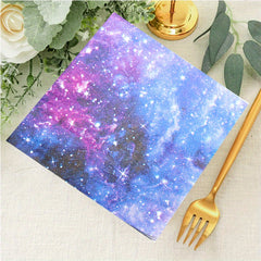 Galaxy Party Supplies Set Solar System Paper Plates Cups Napkins For 24