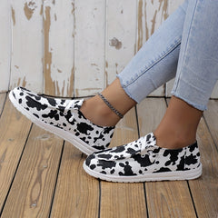 Women's Canvas Low Top Lace Up Shoes Lightweight