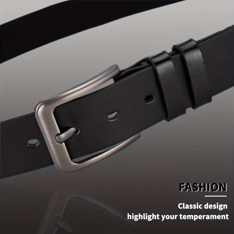 1pc PU Leather Belt Men's Belt Jeans Suit Pants Belt