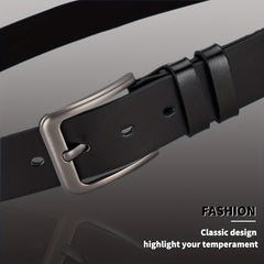 1pc PU Leather Belt Men's Belt Jeans Suit Pants Belt