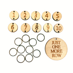 Wooden Stitch Markers Chain 1-10 Crochet Stitch Marker Locking Stitch