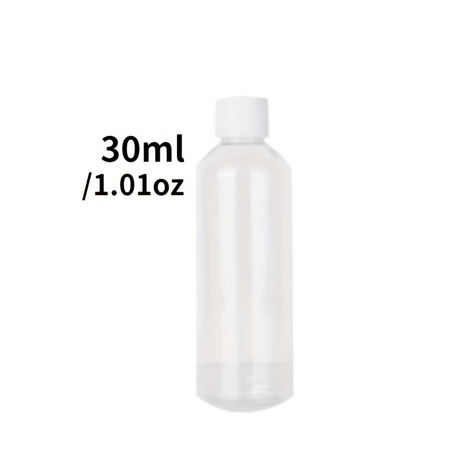 3 Clear Plastic PET Bottles for Medicine in Various Sizes