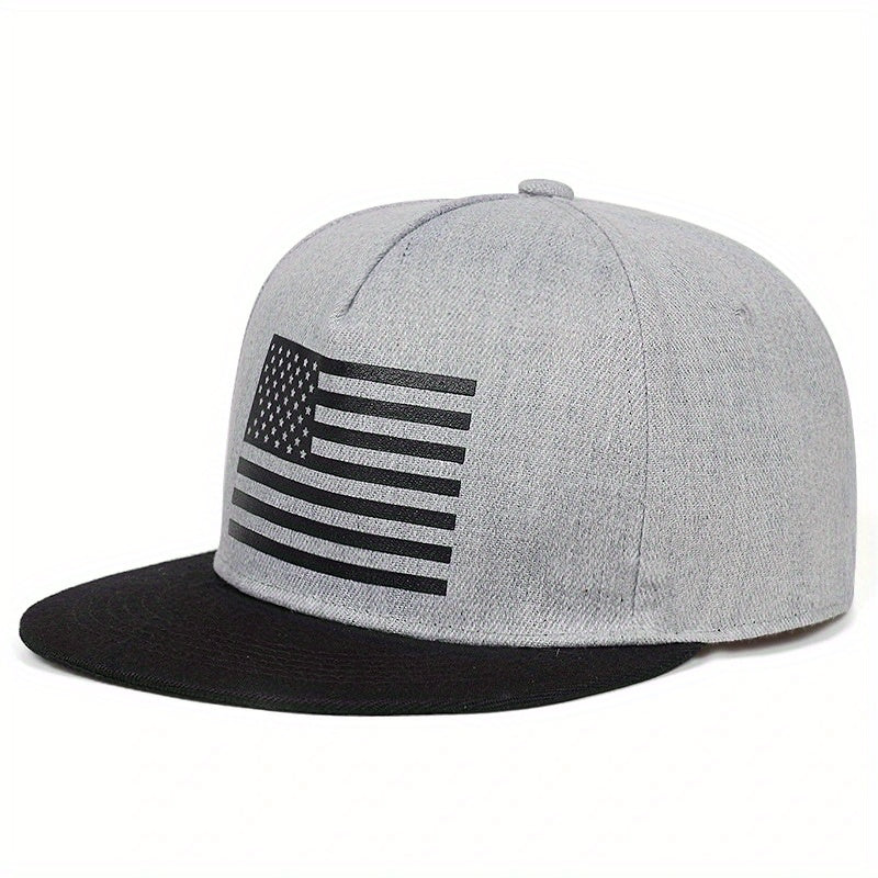 Men's American Flag Baseball Cap Adjustable Casual Hat Spring Autumn Summer