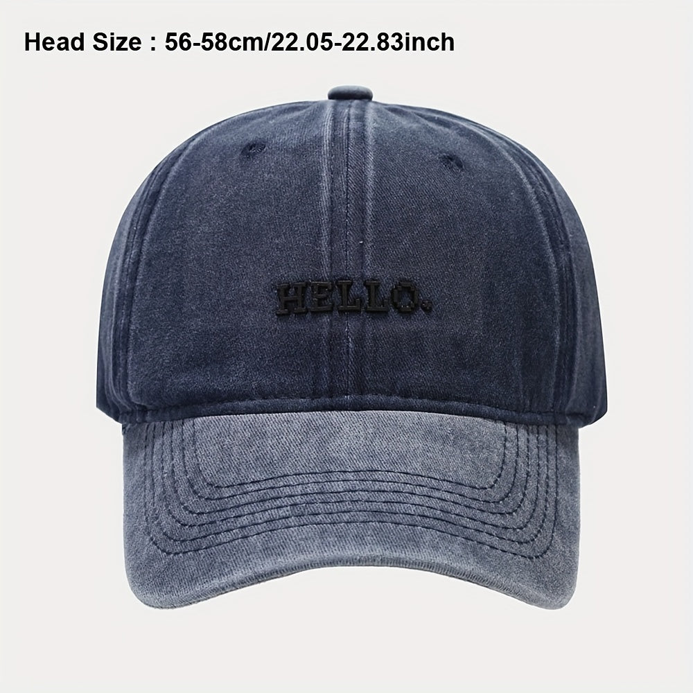 Soft Top Curved Brim Cap Embroidered Dad Hat