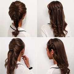 6pcs Women's Hair Braiding Tool Holder Donut Hair Accessories