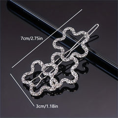 Rhinestone Hair Clip Bobby Pin Side Clip Non Slip Bangs Clip