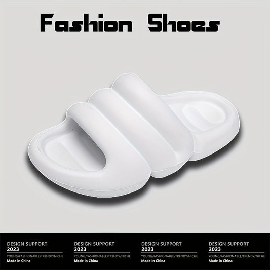 Men's Non Slip Platform Slides Soft Sole Cloud Slides