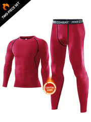 Men's Long Sleeve Compression Set for Sportswear