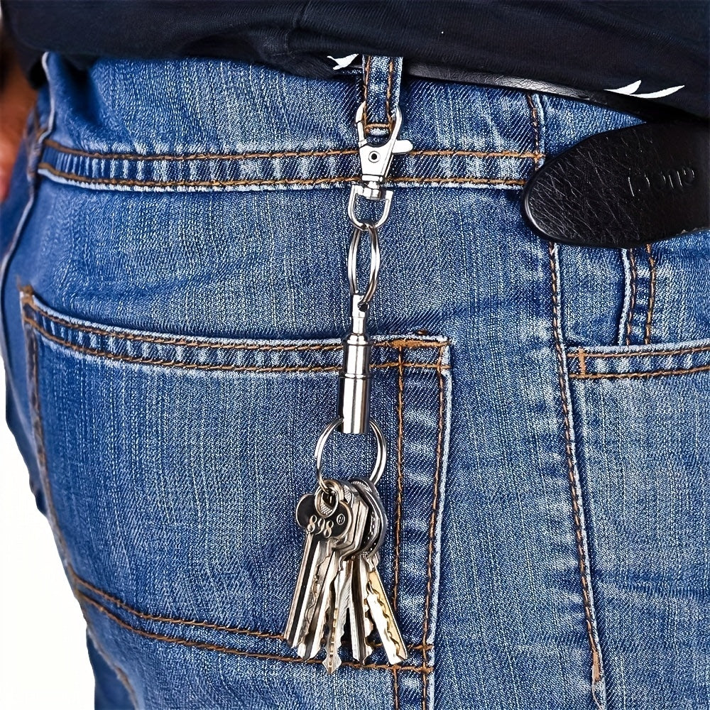2pcs Quick Release Keychain Detachable Dual Key Ring Lock Ho