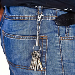 2pcs Quick Release Keychain Detachable Dual Key Ring Lock Ho