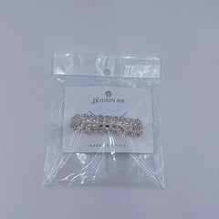 Geometric Hair Clip French Barrette Faux Pearl Rhinestone Hairpin