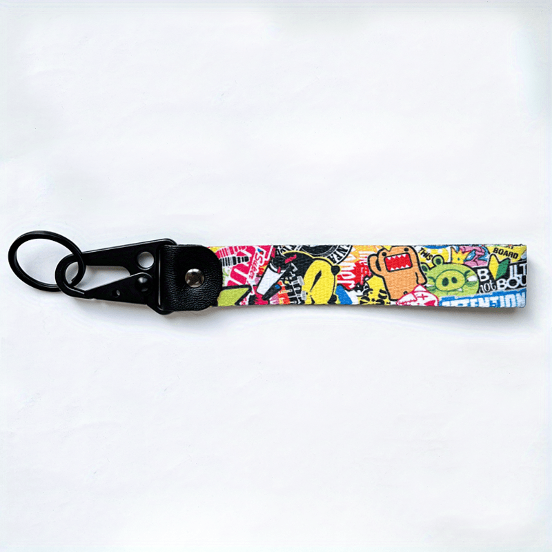 Anime Graffiti Keychain for Car Motorcycle Backpack Decoration
