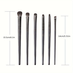 6pcs Soft Synthetic Eye Makeup Brushes Set for Eyeshadow Blending