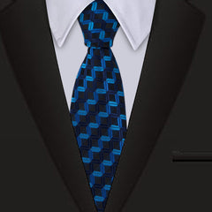 Men's Classic Business Tie in Navy Blue