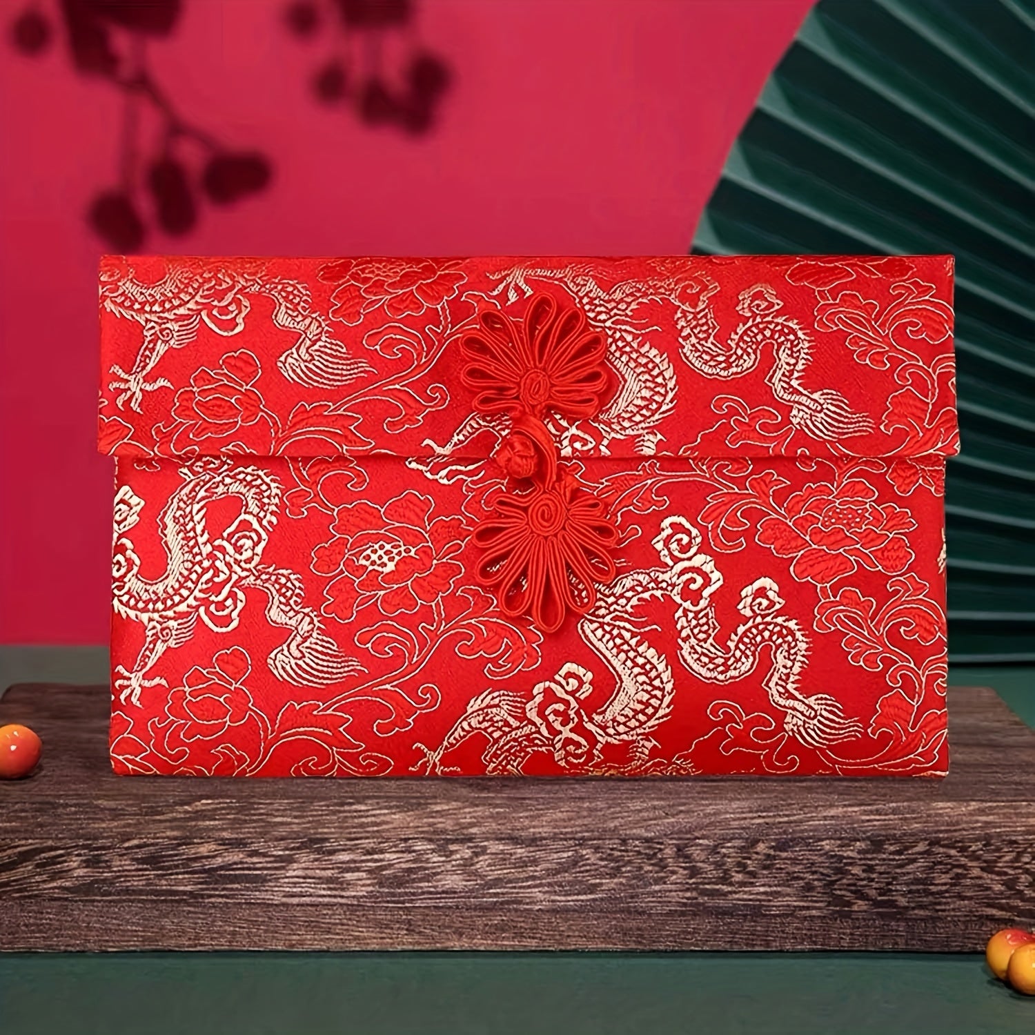 Chinese Silk Fabric Red Envelope Lucky Red Packet Year Gift