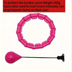 Adjustable 24 Sections Fitness Hoop with Massage Ball