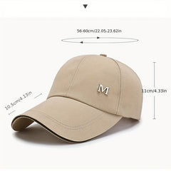 Canvas Baseball Cap Long Brim Sunshade Hat for Men and Women