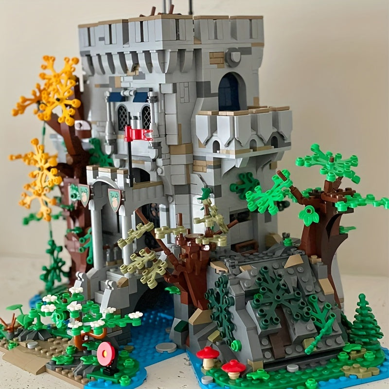 1928pcs Medieval Castle Tower House Building Blocks Toy
