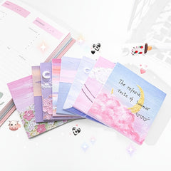 4pcs Painting Style Sticky Notes 3.15in for Students